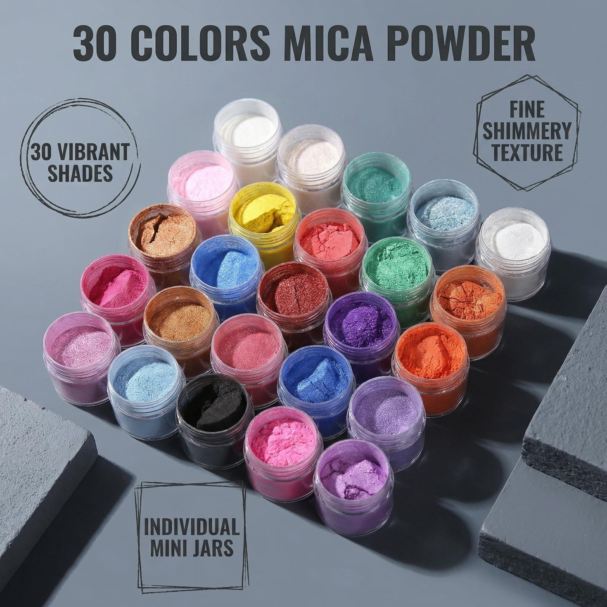 Resin Pigment Set - 30 Colors Mica Powder Set Pigment