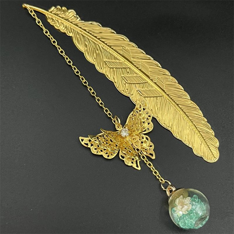 1PC Metal Bookmark Creative Im – Dried Flower Bulk recenzja i cena