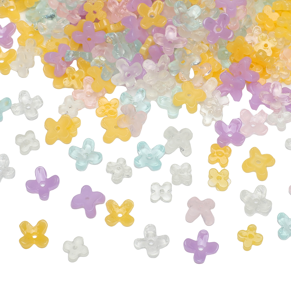 20pcs 5 7mm Resin 4 Petals Flo – Flower Preservation Resin recenzja i cena