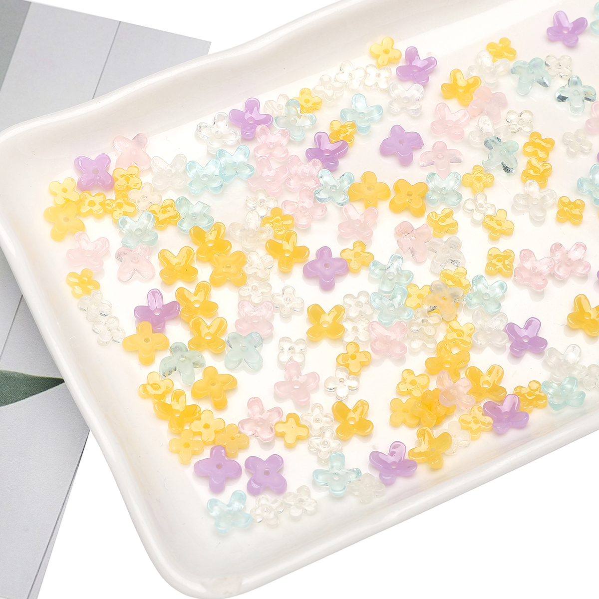 20pcs 5 7mm Resin 4 Petals Flo – Flower Preservation Resin recenzja i cena