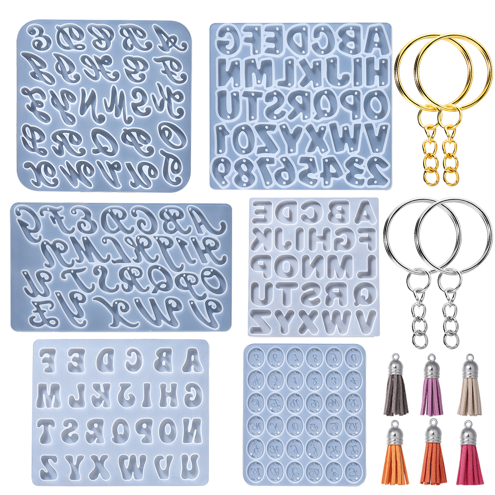 Alphabet Epoxy Resin Silicone  – Gold Foil Flakes recenzja i cena