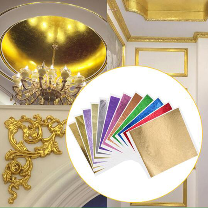 1000pcs/pack 13cm Leaf Sheets  – Gold Foil Flakes recenzja i cena