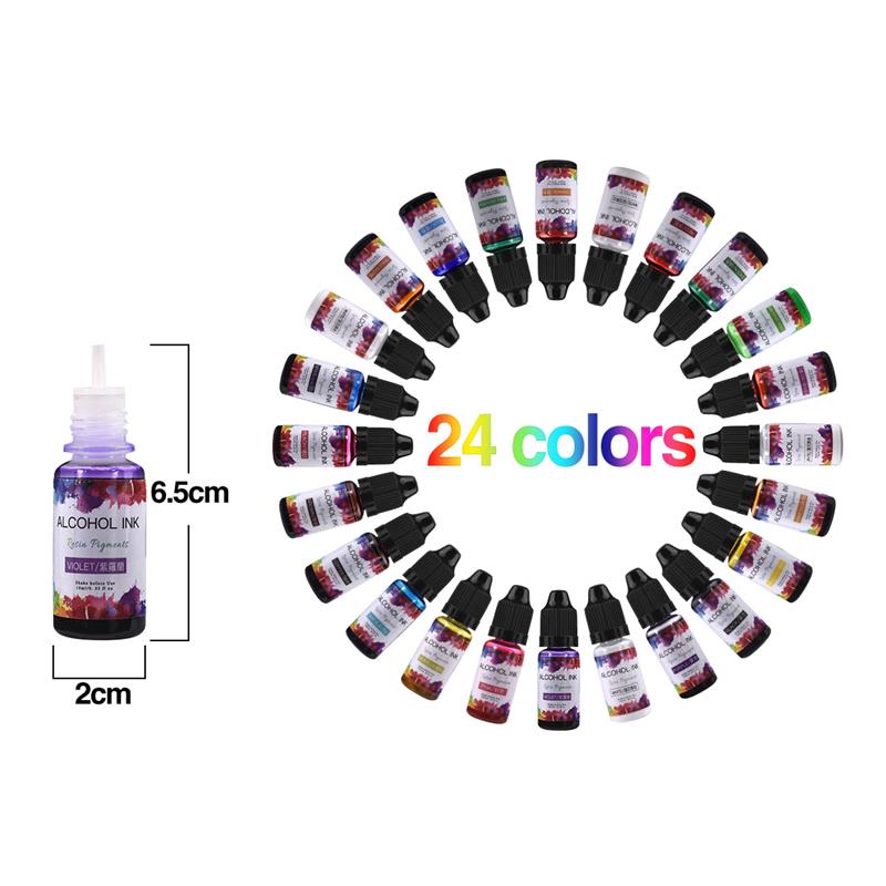 24 Color/Set 10ml  Resin Pigme – Resin Dye Alcohol recenzja i cena