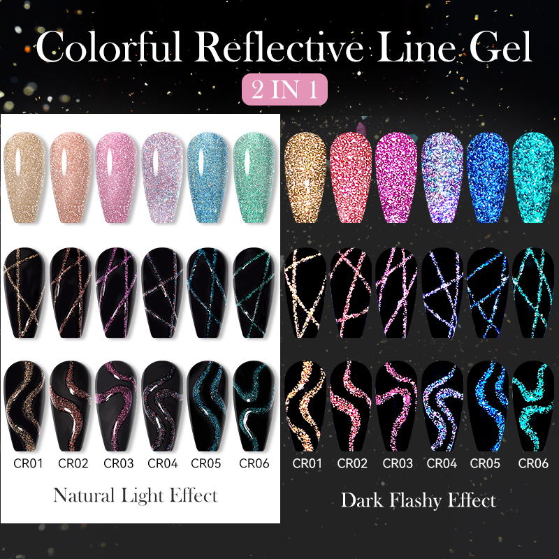 LILYCUTE 6Pcs/Set 5ml Reflecti – Resin Glitter Pack recenzja i cena