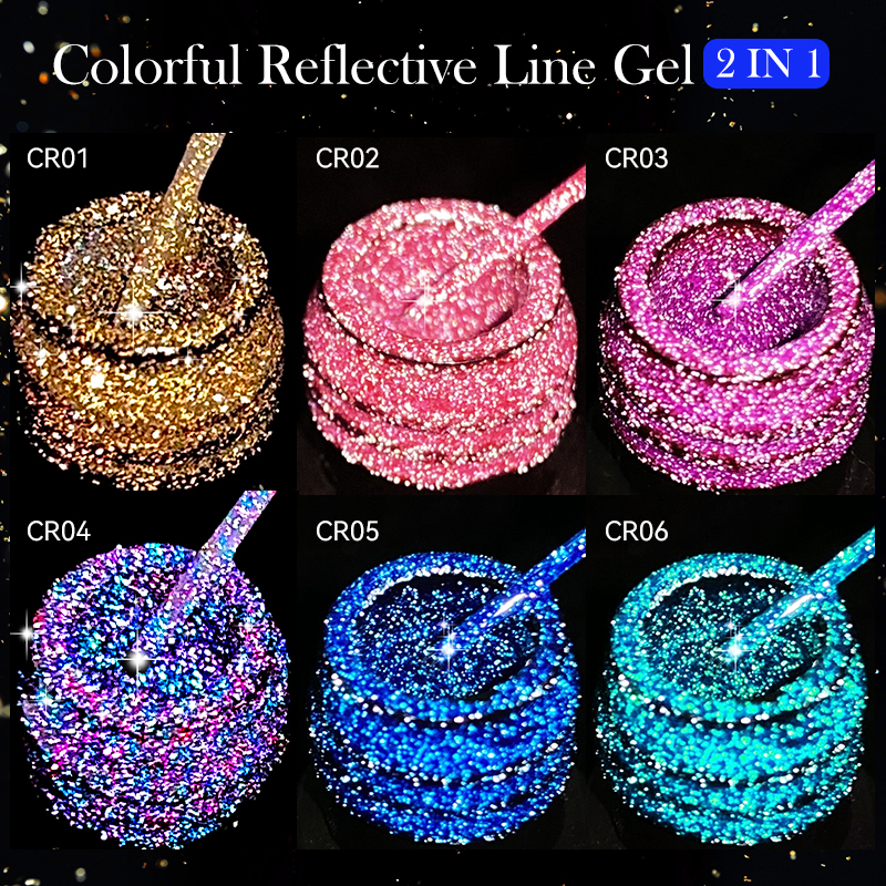 LILYCUTE 6Pcs/Set 5ml Reflecti – Resin Glitter Pack recenzja i cena