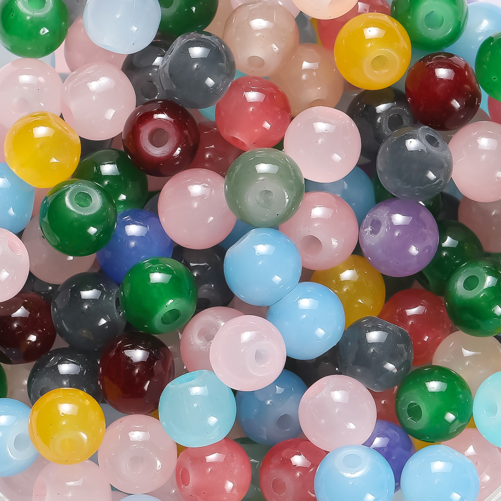 30/50pcs 6mm Glass Round Beads – Resin Craft Material recenzja i cena