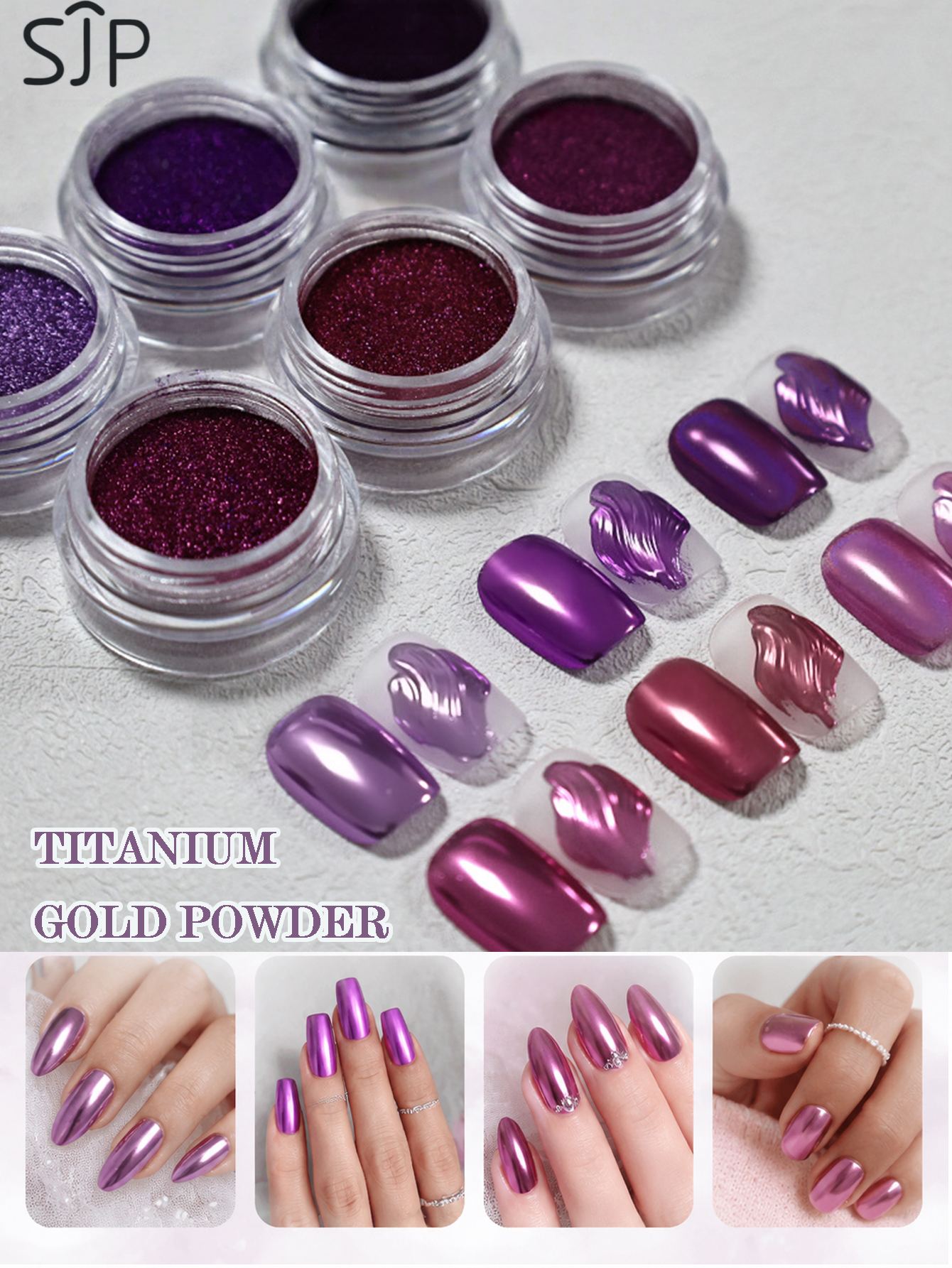 6-piece Electric Purple Series – Resin Glitter Pack recenzja i cena