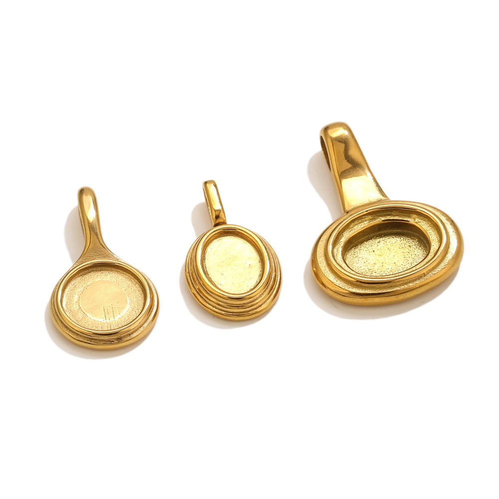 5pcs Stainless Steel Round Ova – Resin Craft Supplies recenzja i cena