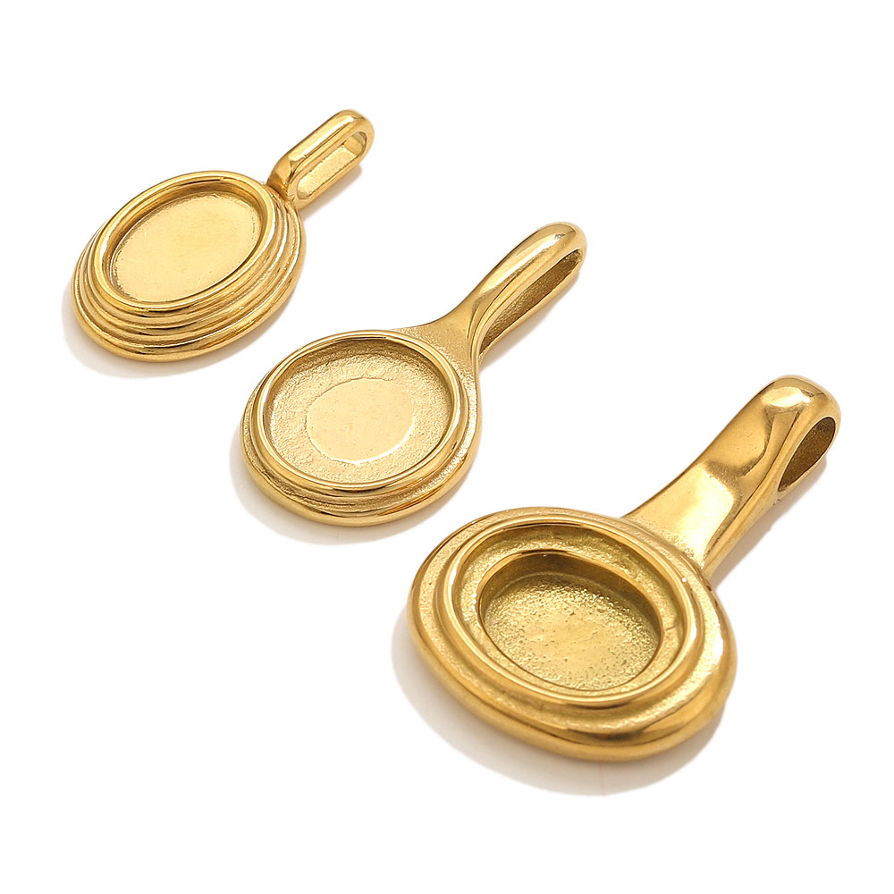 5pcs Stainless Steel Round Ova – Resin Craft Supplies recenzja i cena