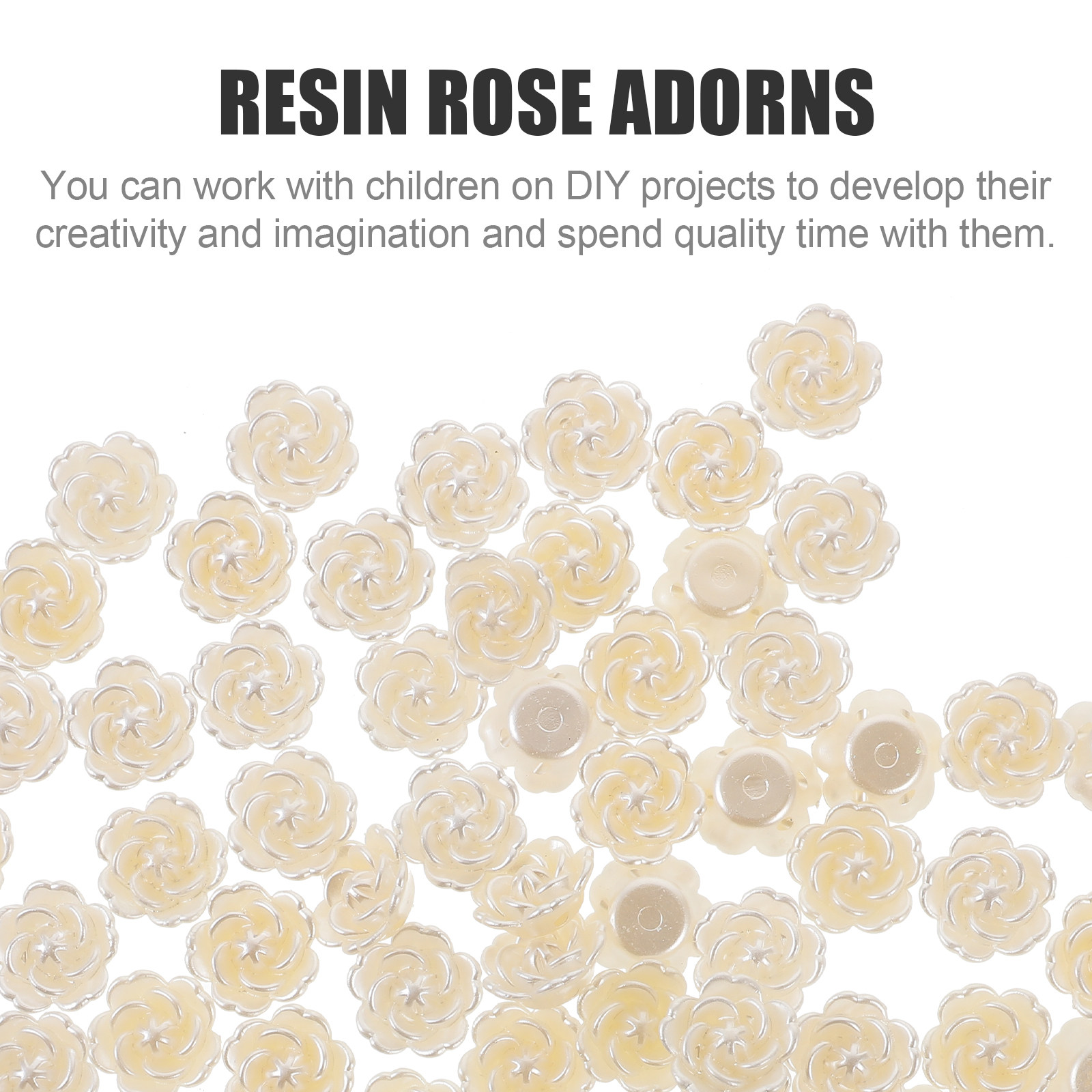 100Pcs Resin Rose Charms Handc – Resin Craft Material recenzja i cena