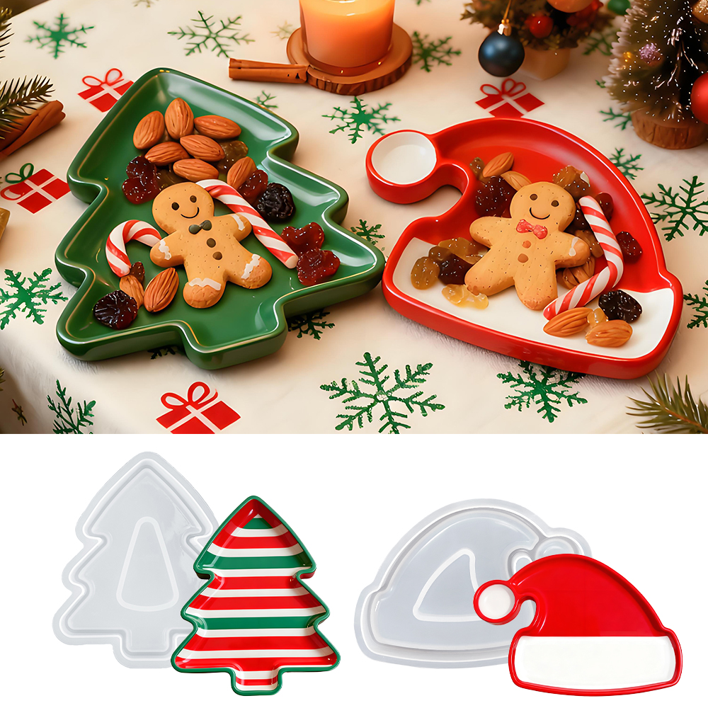 S0246 Christmas Tree Santa Hat – Serving Tray Mold recenzja i cena