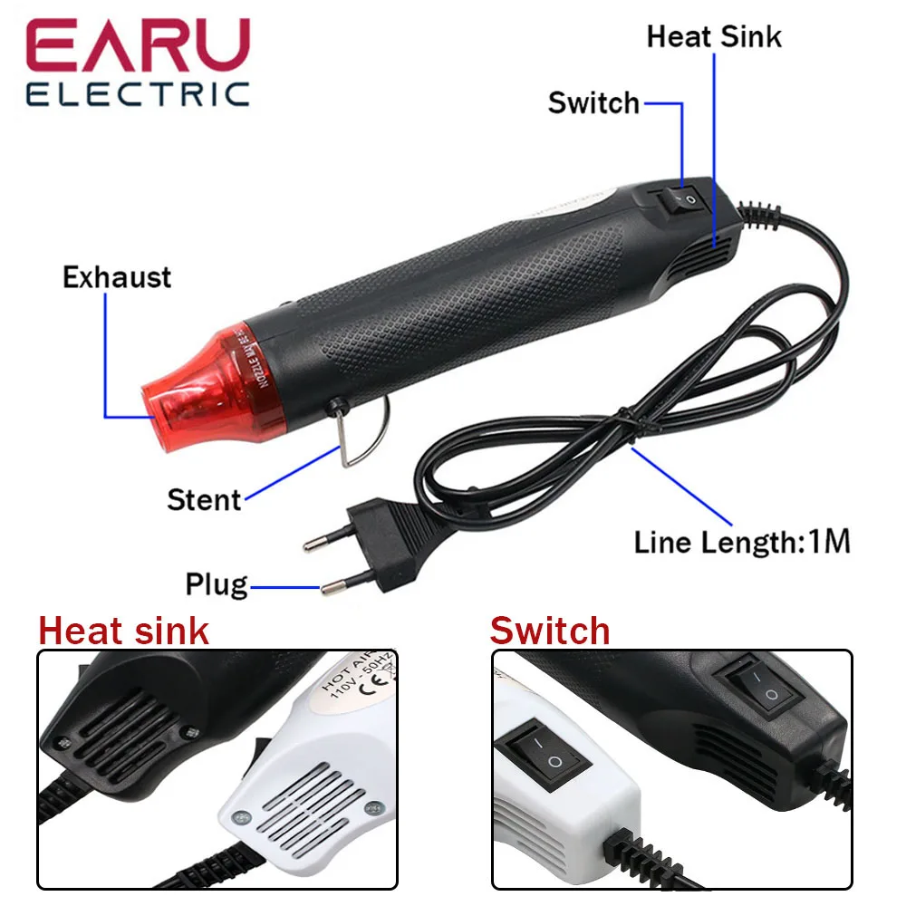 300W Mini Hot Air Gun Handheld – Heat Gun Small recenzja i cena