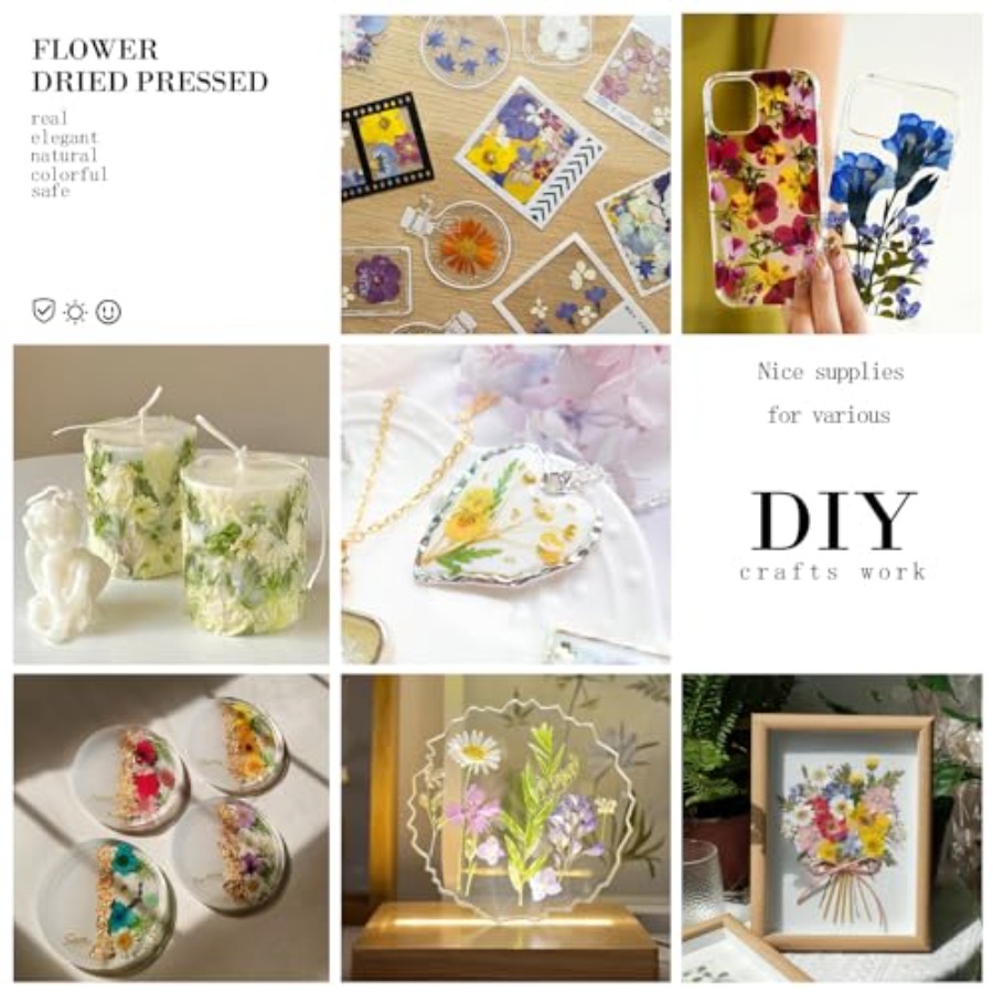 94Pcs Dried Pressed Flowers fo – Dried Flower Bulk recenzja i cena