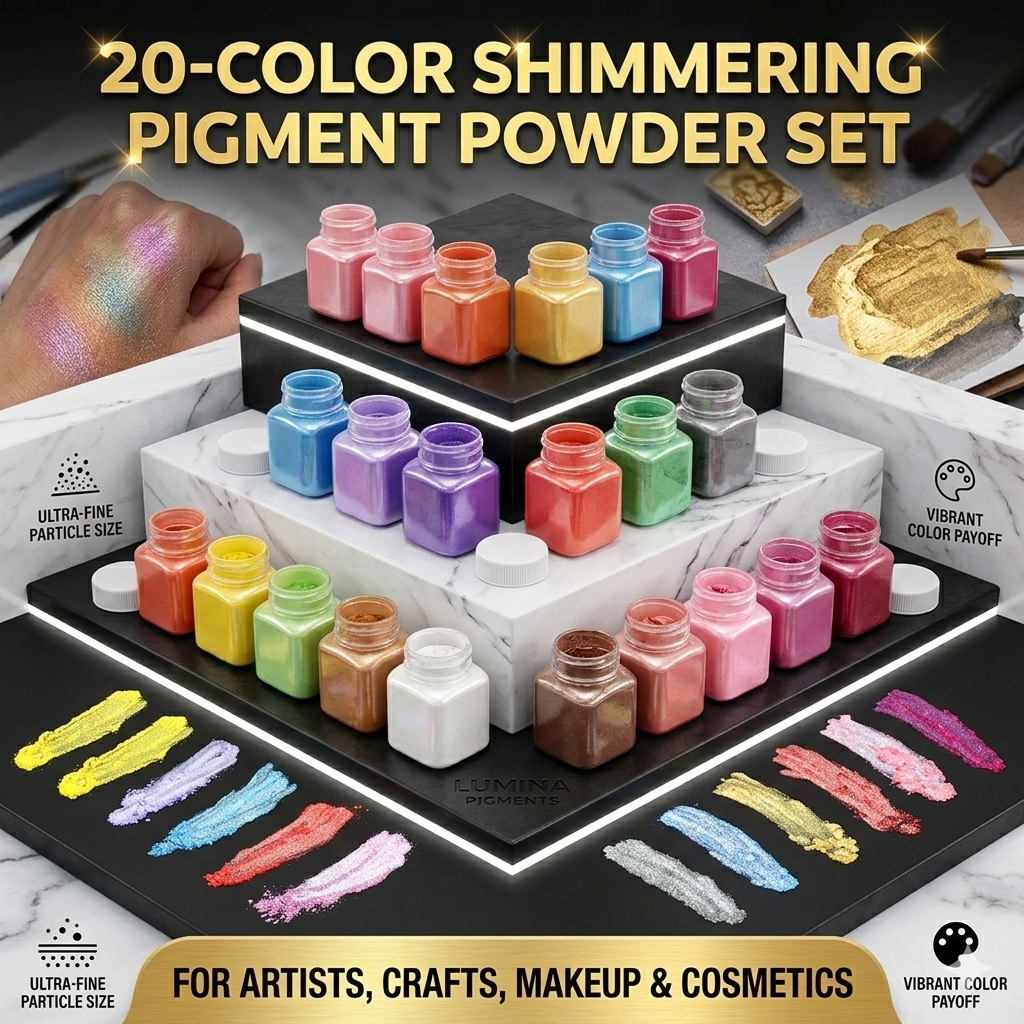 20 Colors  Mica Powder Set 12g – Resin Pigment Set recenzja i cena