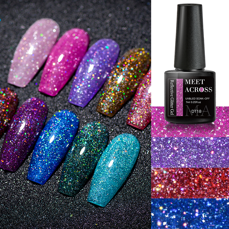 6Pcs Glitter Nail Gel Polish S – Resin Glitter Pack recenzja i cena