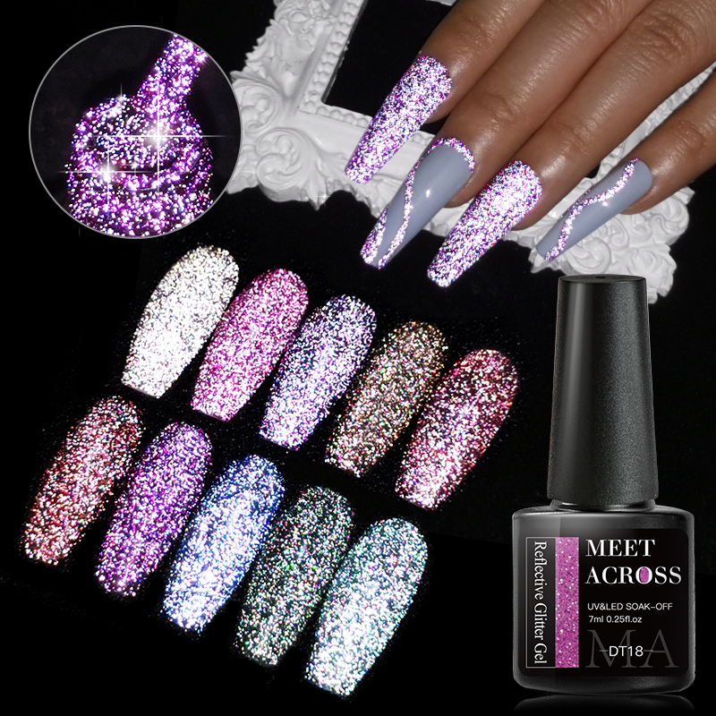 6Pcs Glitter Nail Gel Polish S – Resin Glitter Pack recenzja i cena