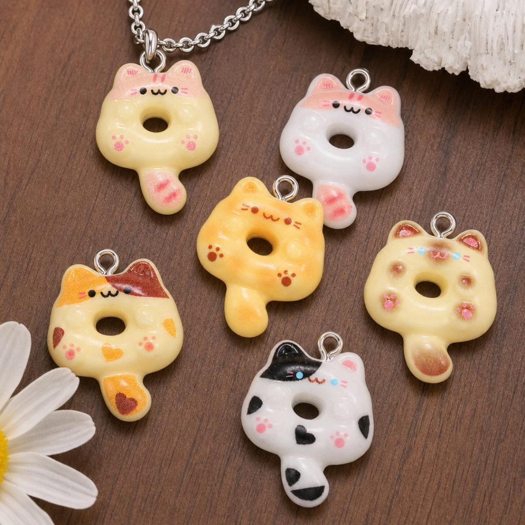 10Pcs Kawaii Cartoon Cat Resin – Resin Craft Projects recenzja i cena