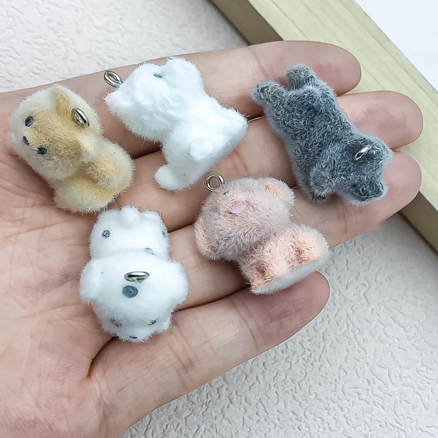 5pcs&1pc Flocked Resin Animal  – Resin Craft Material recenzja i cena