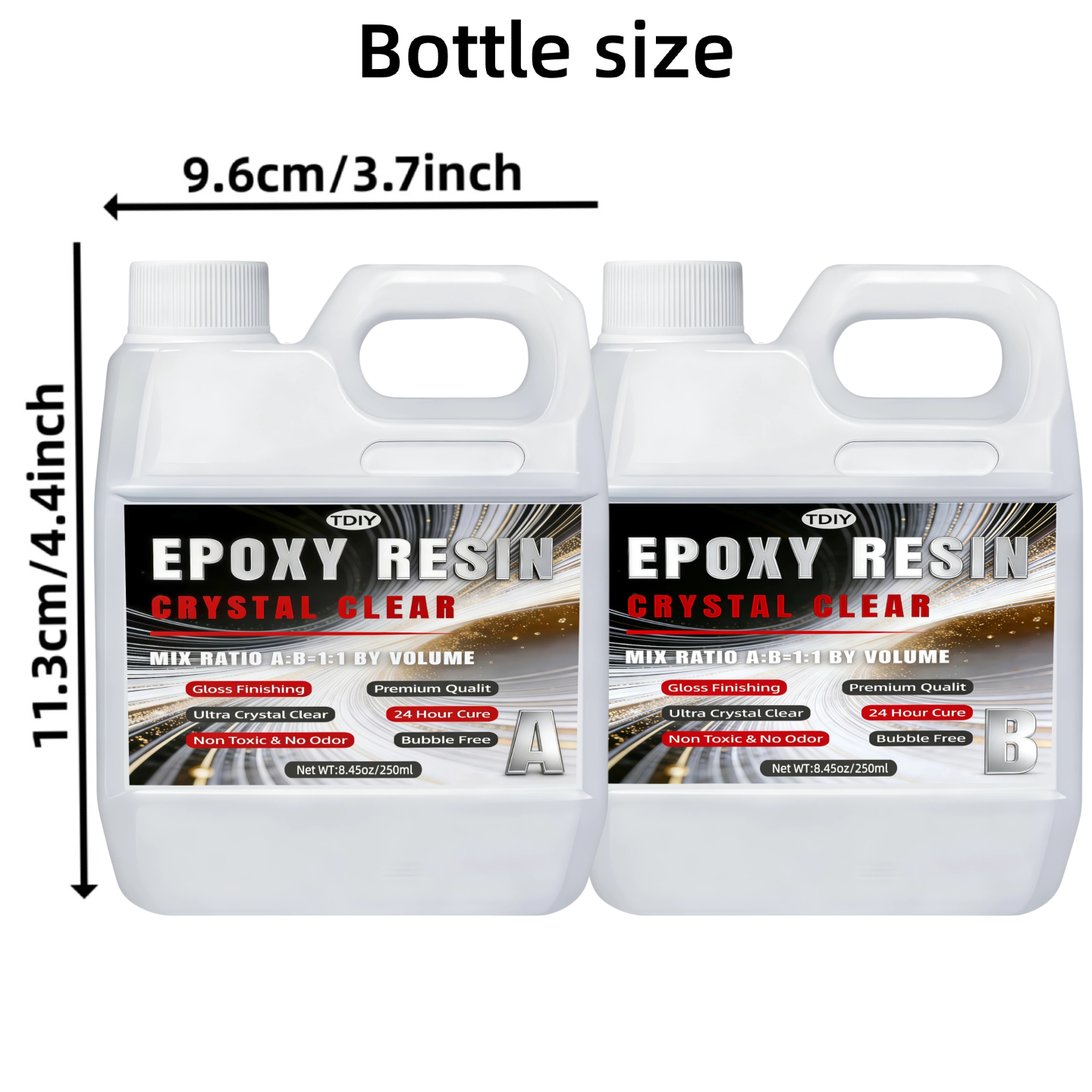 1:1 Crystal Clear Epoxy Resin  – Gold Foil Flakes recenzja i cena