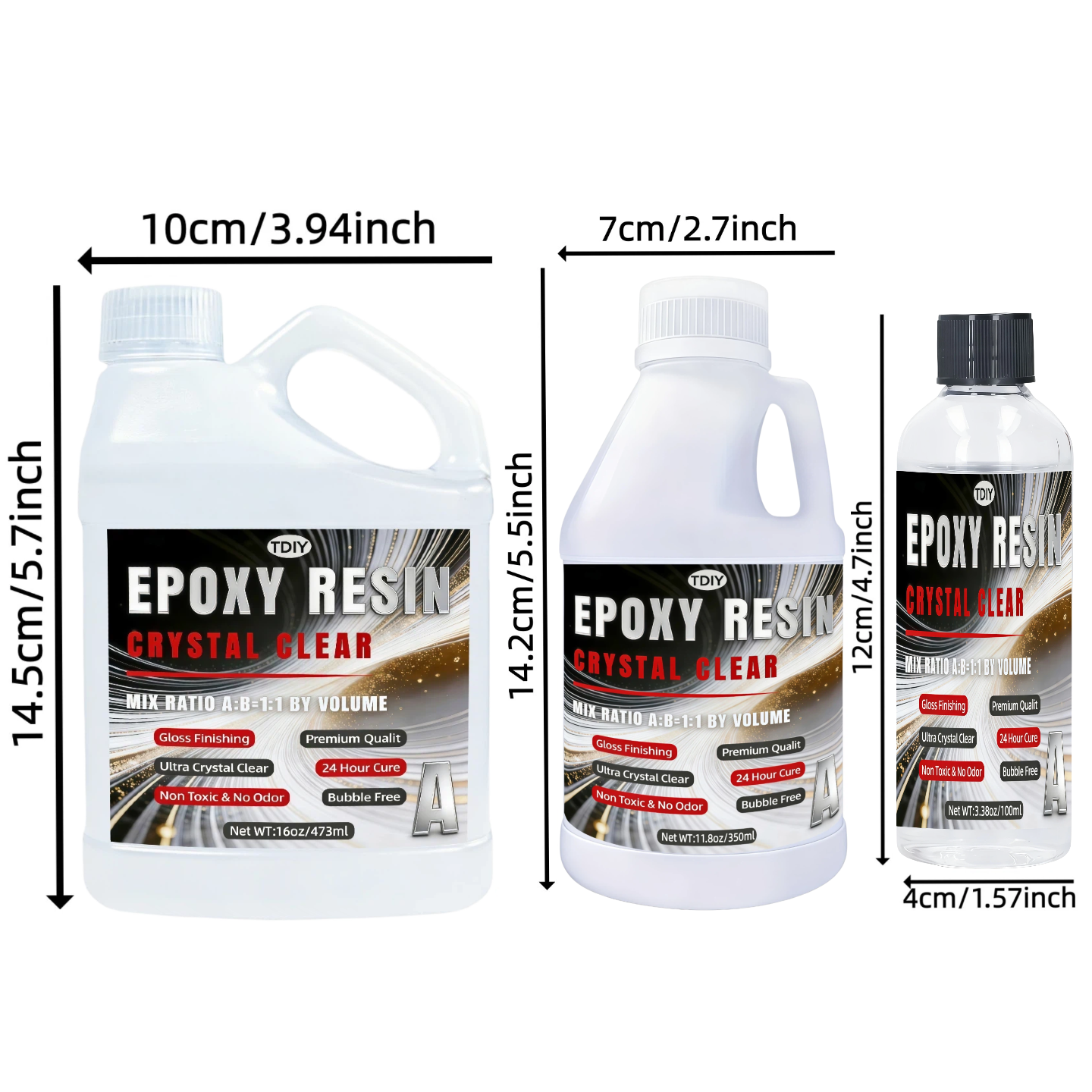 1:1 Crystal Clear Epoxy Resin  – Gold Foil Flakes recenzja i cena