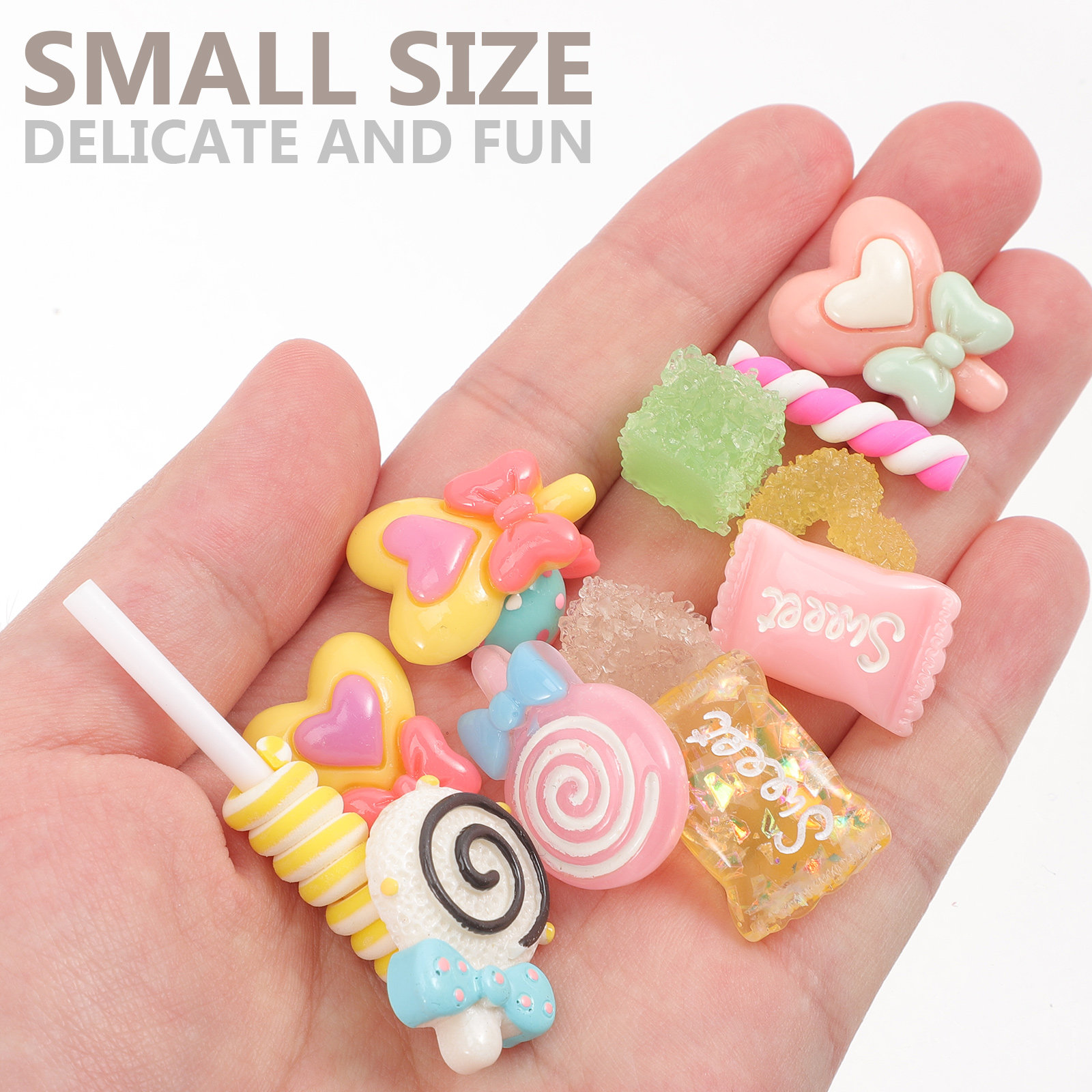 50Pcs Candy Hair Clips Resin F – Resin Crafts recenzja i cena