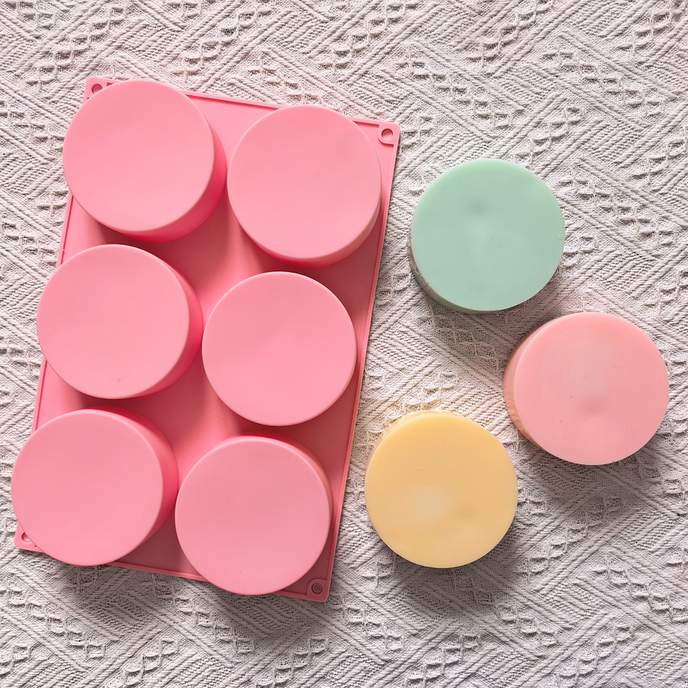 1pc 6-cavity large round disc  – Coaster Mold Round recenzja i cena