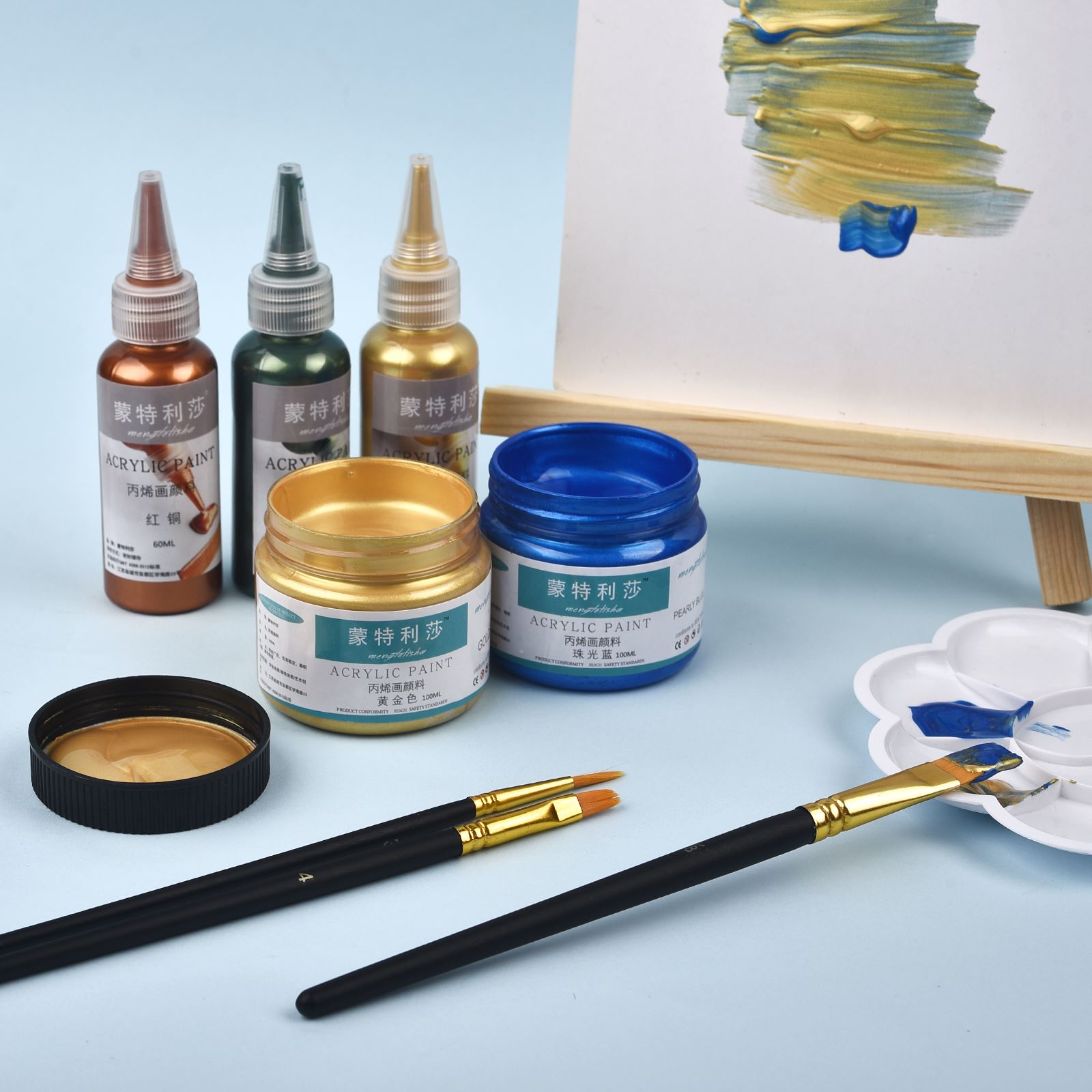 7 Colors 60ml/Bottle Metallic  – Resin Pigment Set recenzja i cena