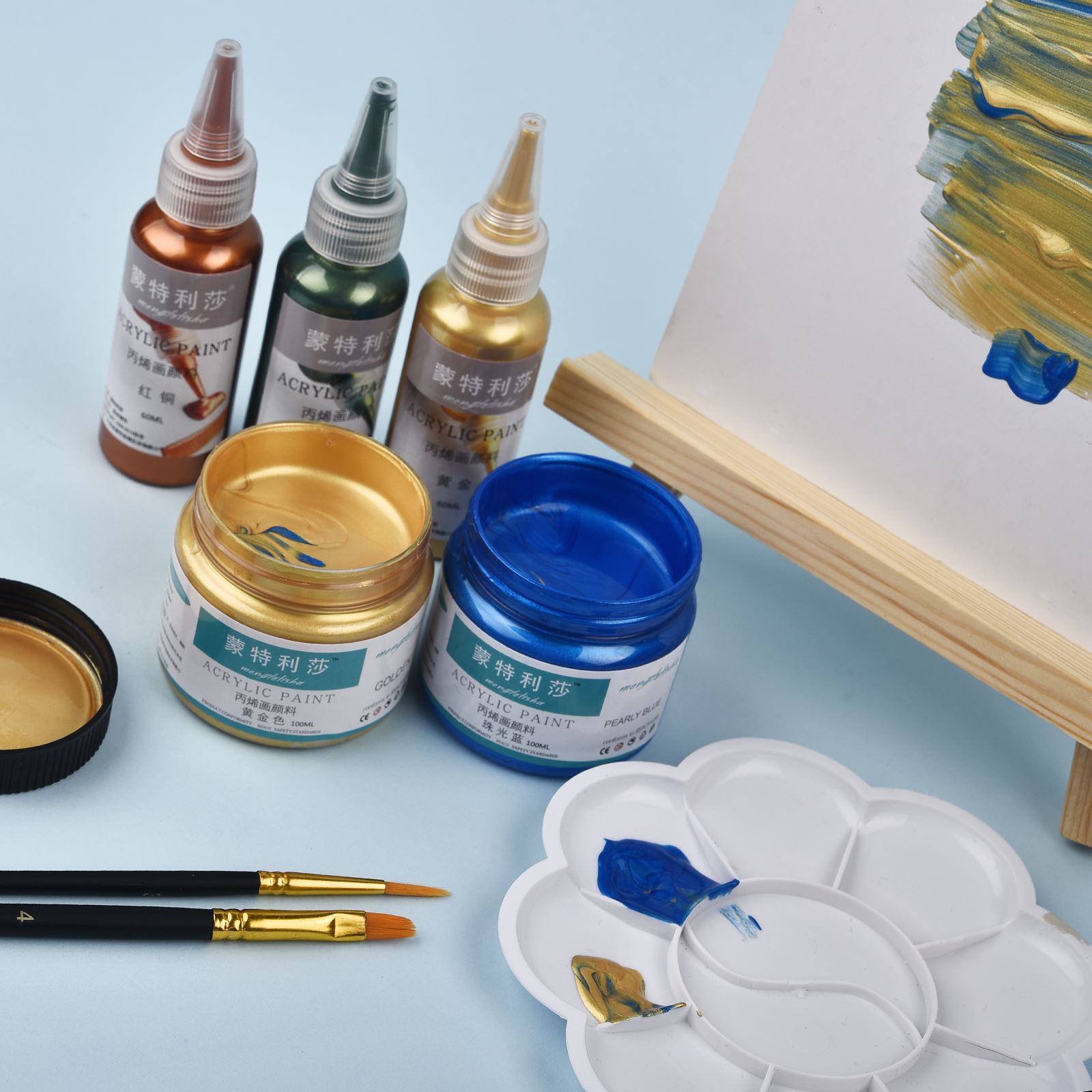 7 Colors 60ml/Bottle Metallic  – Resin Pigment Set recenzja i cena
