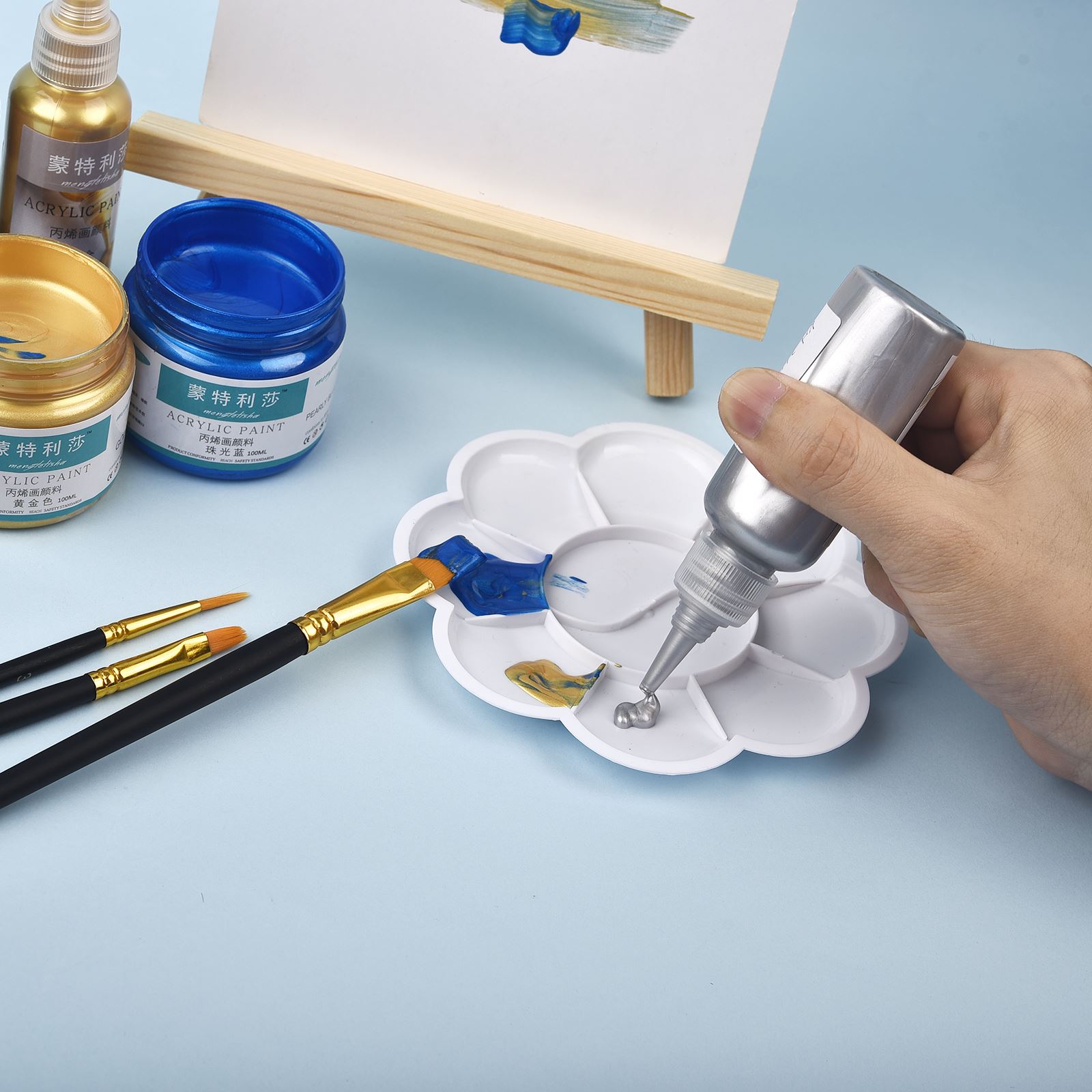 7 Colors 60ml/Bottle Metallic  – Resin Pigment Set recenzja i cena