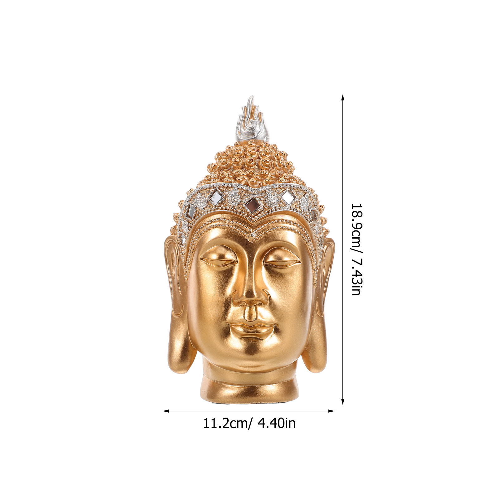 Resin Buddha Head Sculpture Vi – Resin Crafts recenzja i cena