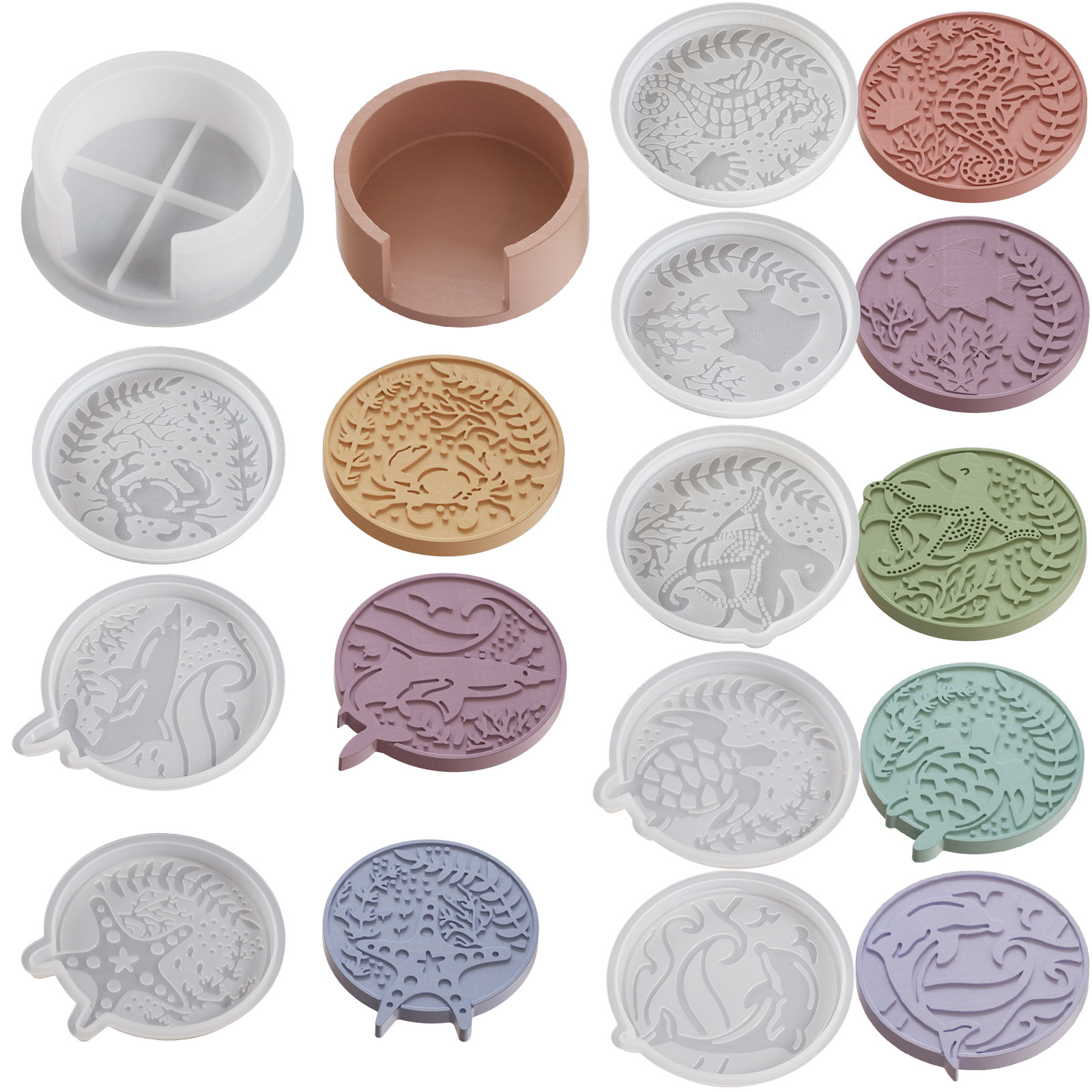 Plaster Coaster Storage Base M – Resin Ocean Wave Mold recenzja i cena
