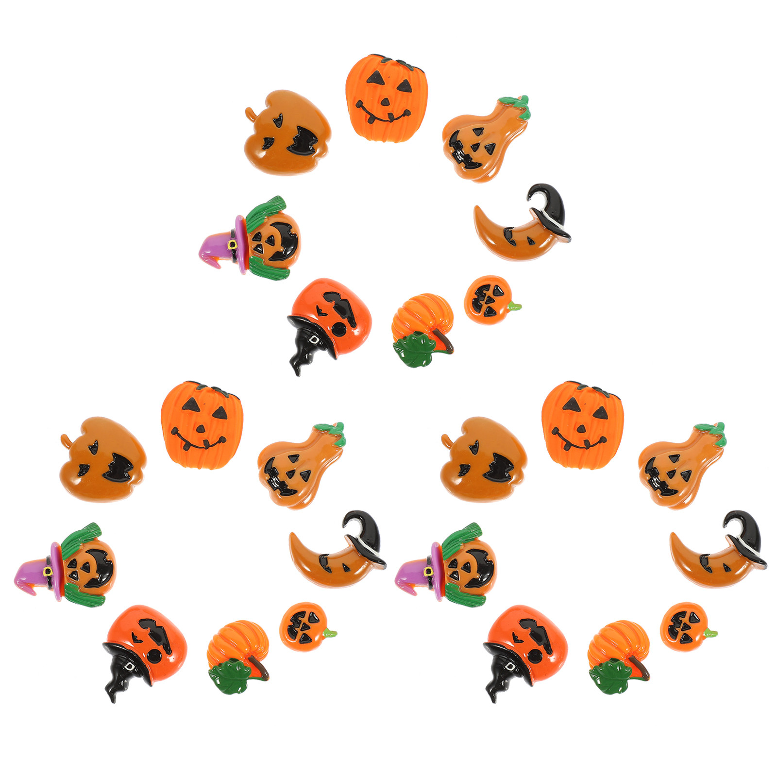 24Pcs Resin Halloween Pumpkin  – Resin Craft Supplies recenzja i cena