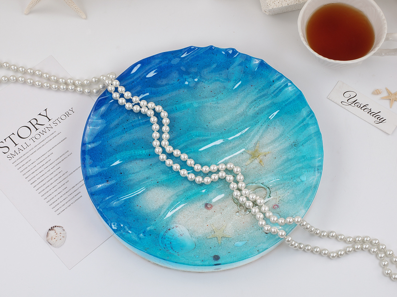 Sea Wave Tray Crystal Epoxy Re – Resin Ocean Wave Mold recenzja i cena