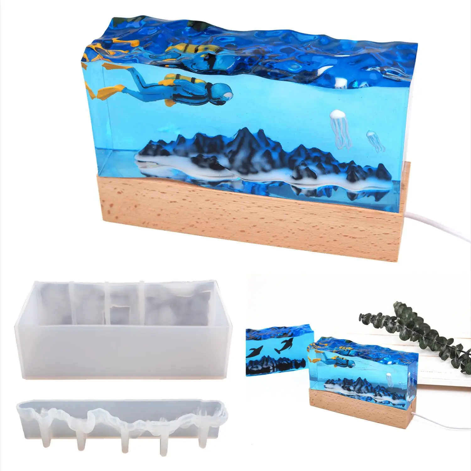 1set New Sea Wave Resin Mold,  – Resin Ocean Wave Mold recenzja i cena