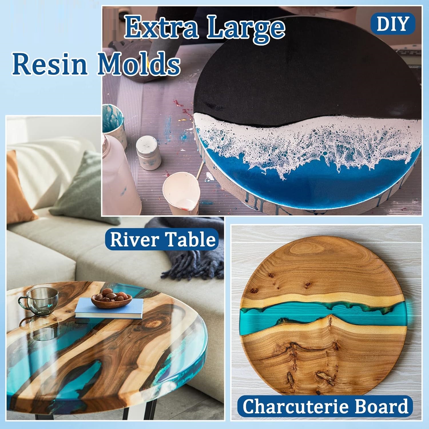 Large Round Tray UV Resin Mold – Coaster Mold Round recenzja i cena