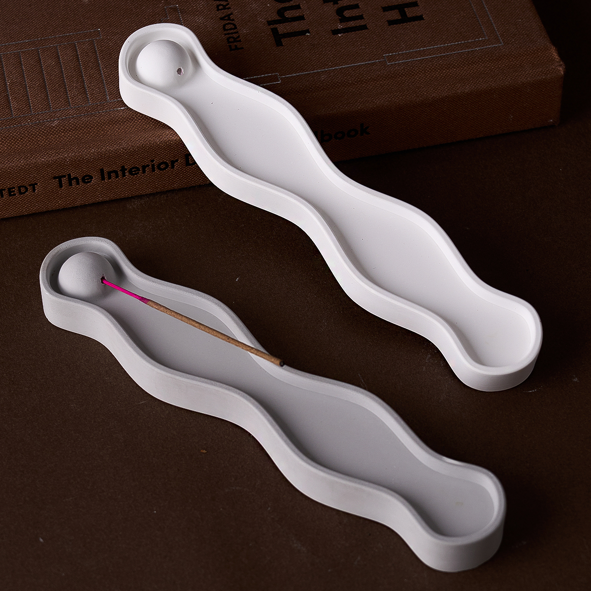 Wave Long Incense Insert Tray  – Serving Tray Mold recenzja i cena