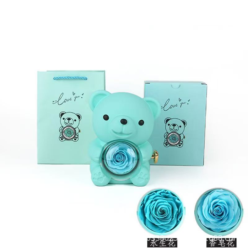Preserved Rose Hug Bear with P – Flower Preservation Resin recenzja i cena