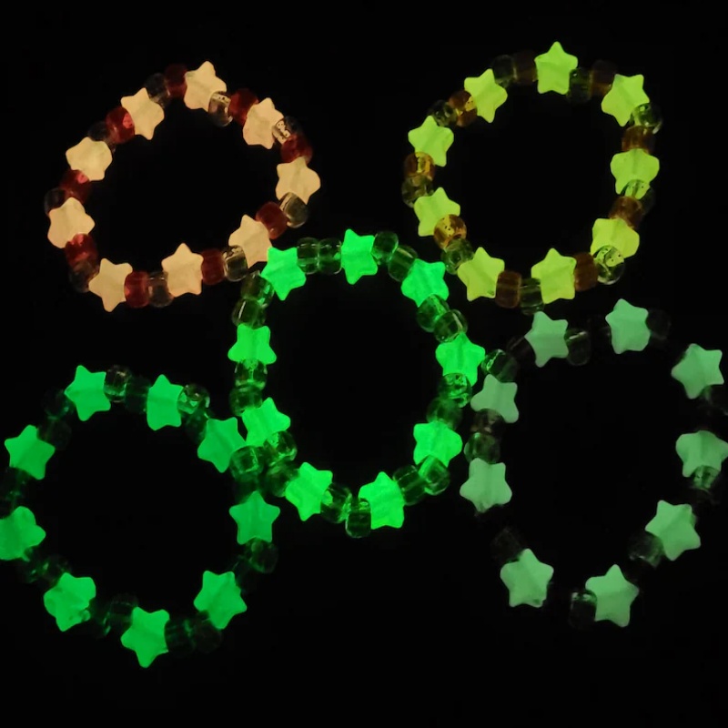 5 Glow star kandi bracelet set – Resin Glitter Pack recenzja i cena