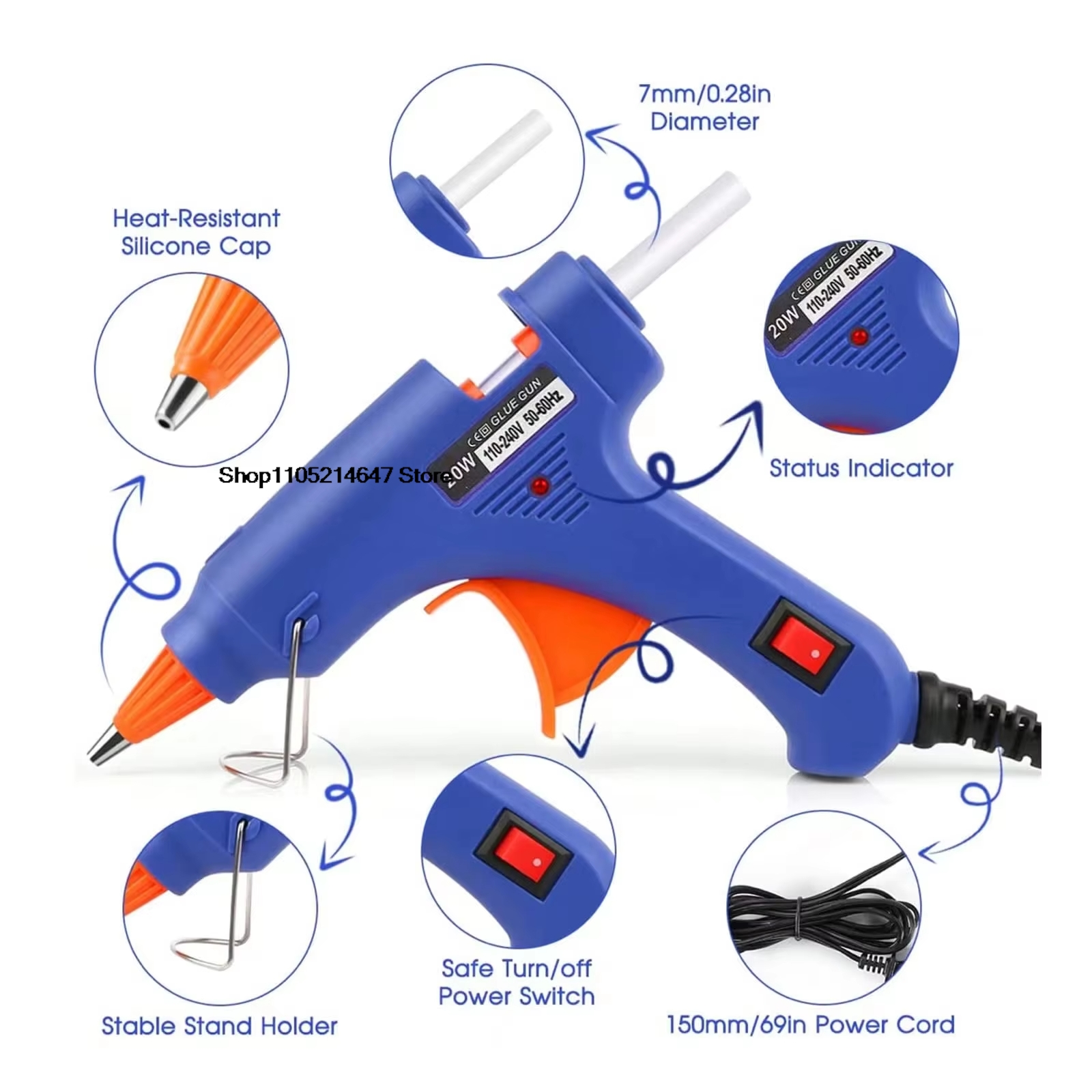 Hot Melt Glue Gun DIY Mini Hou – Heat Gun Small recenzja i cena