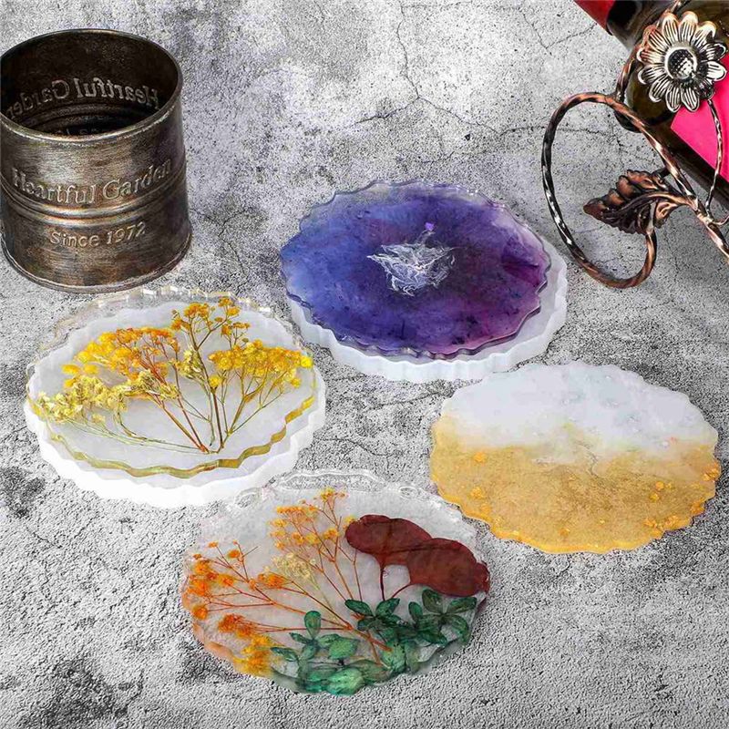 ABVT-12 Pieces Resin Coaster M – Geode Mold Silicone recenzja i cena