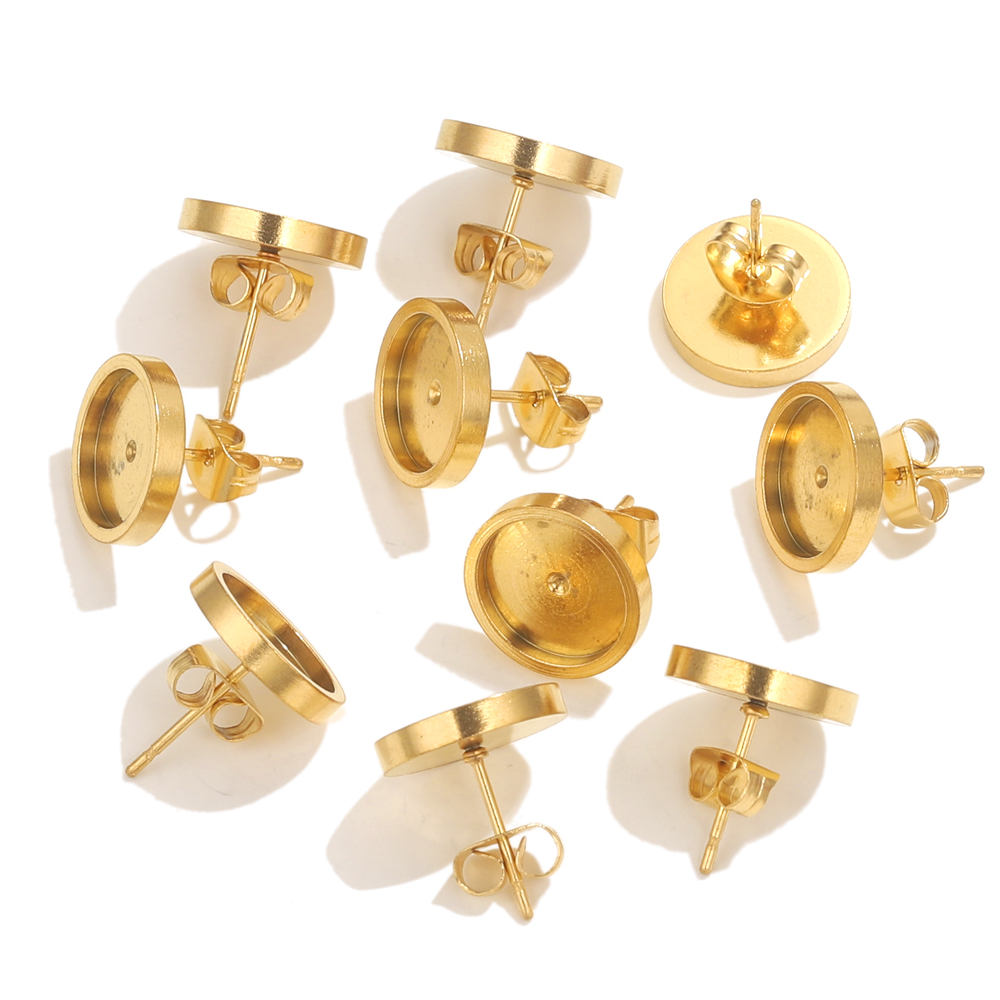 10pcs Stainless Steel Gold Ear – Resin Craft Projects recenzja i cena