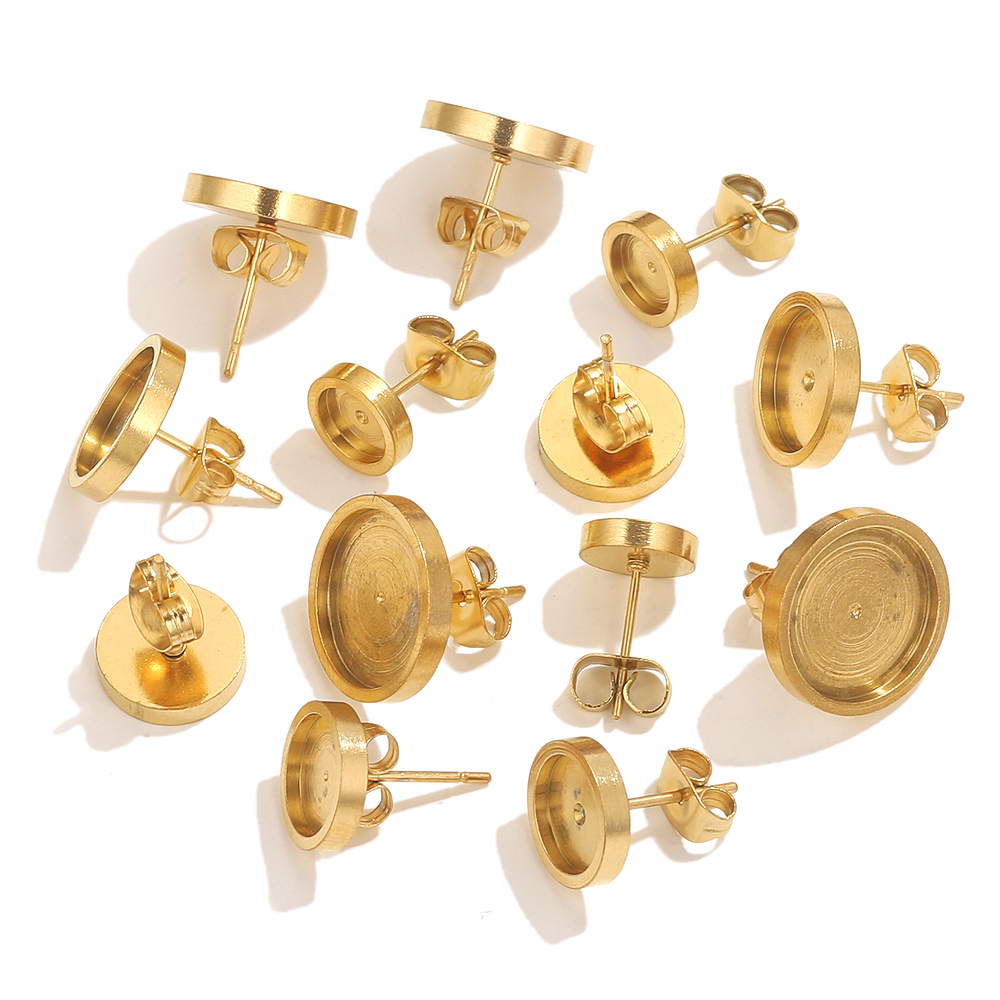 10pcs Stainless Steel Gold Ear – Resin Craft Projects recenzja i cena
